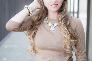 Fall 2012 outfit featuring J.Crew and statement jewelry