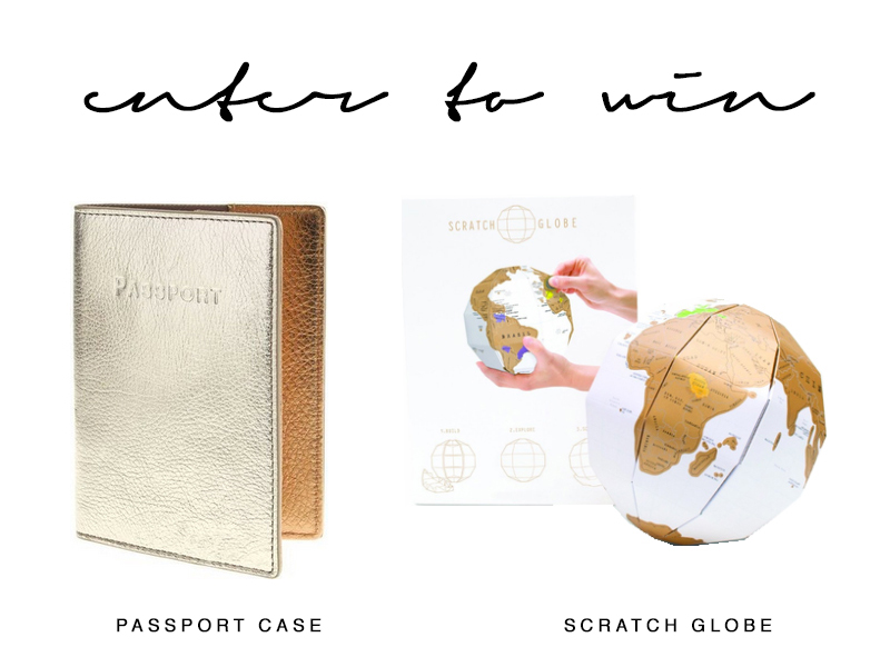 Team Wiking World Traveler Giveaway! Win this J.Crew Passport Case & Luckies of London Scratch Globe!