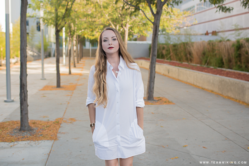 White Shirtdress Outfit