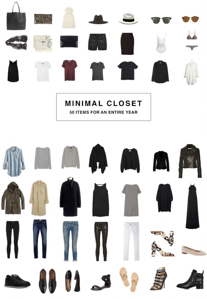 50 Item Minimal Wardrobe - 50 Items for the whole year.