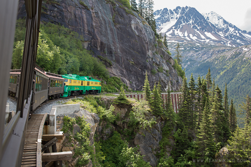 White Pass Yukon Railroad in Skagway Alaska