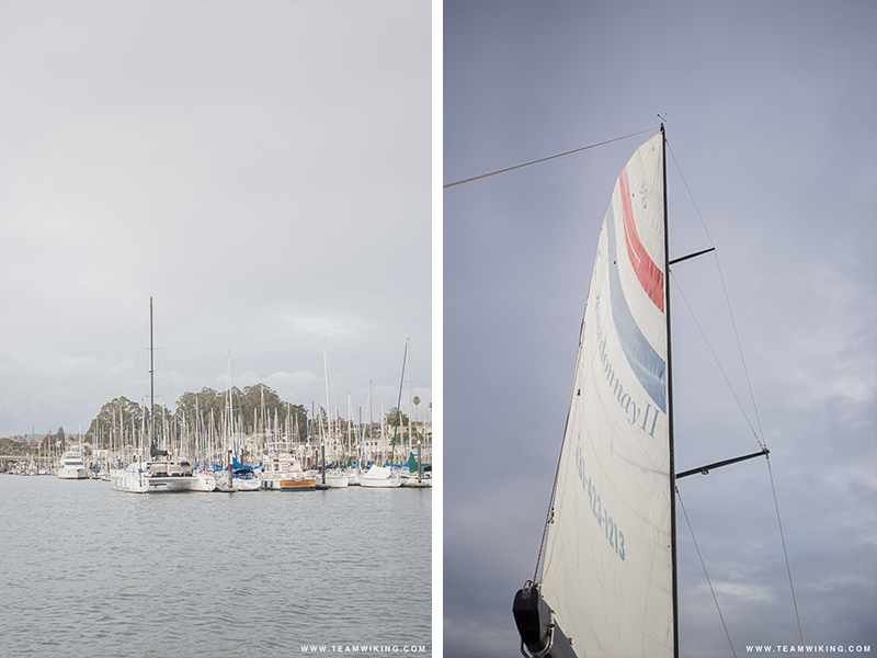 Sailing in Santa Cruz, California