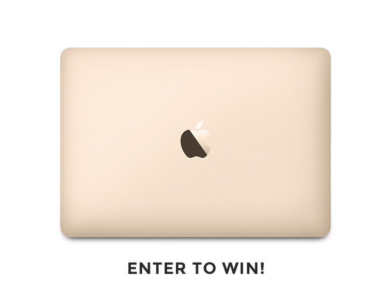 Win a gold MacBook!