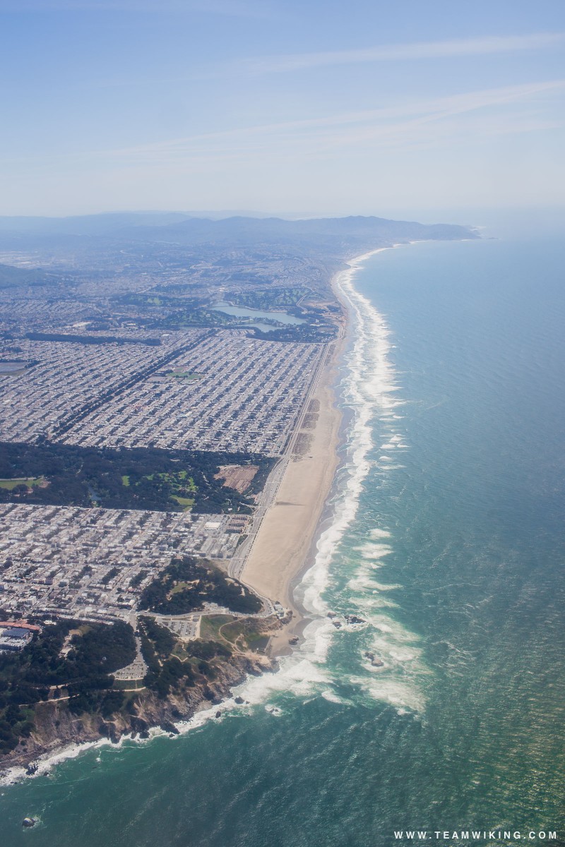 San Francisco Aerial Photo Ocean Beach
