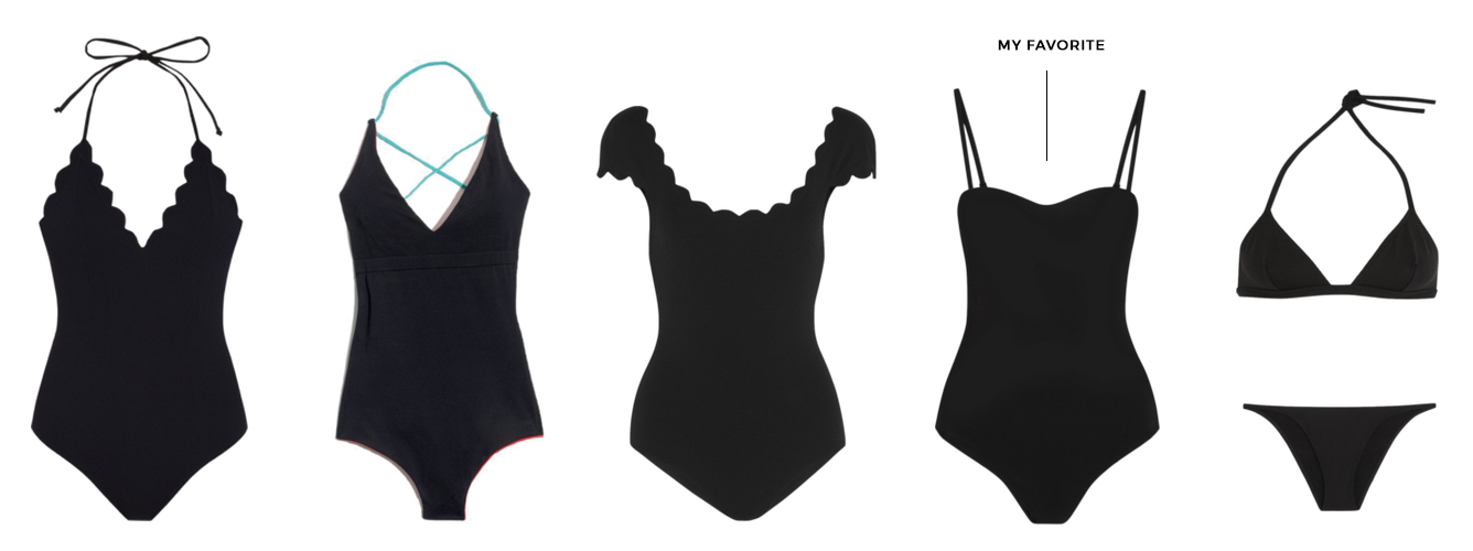 Minimal Black Swimsuit - Part of the Minimal Closet Series