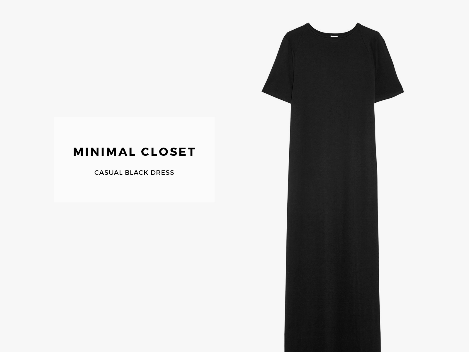 Minimal Closet Black Dress