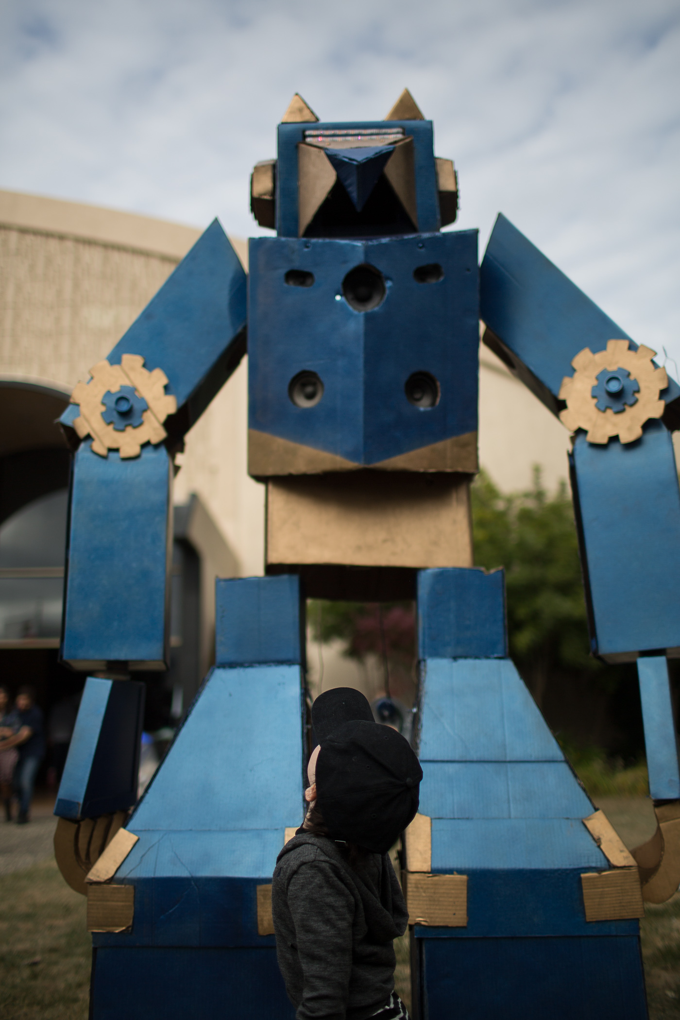 Cardboard Robots at Maker Faire