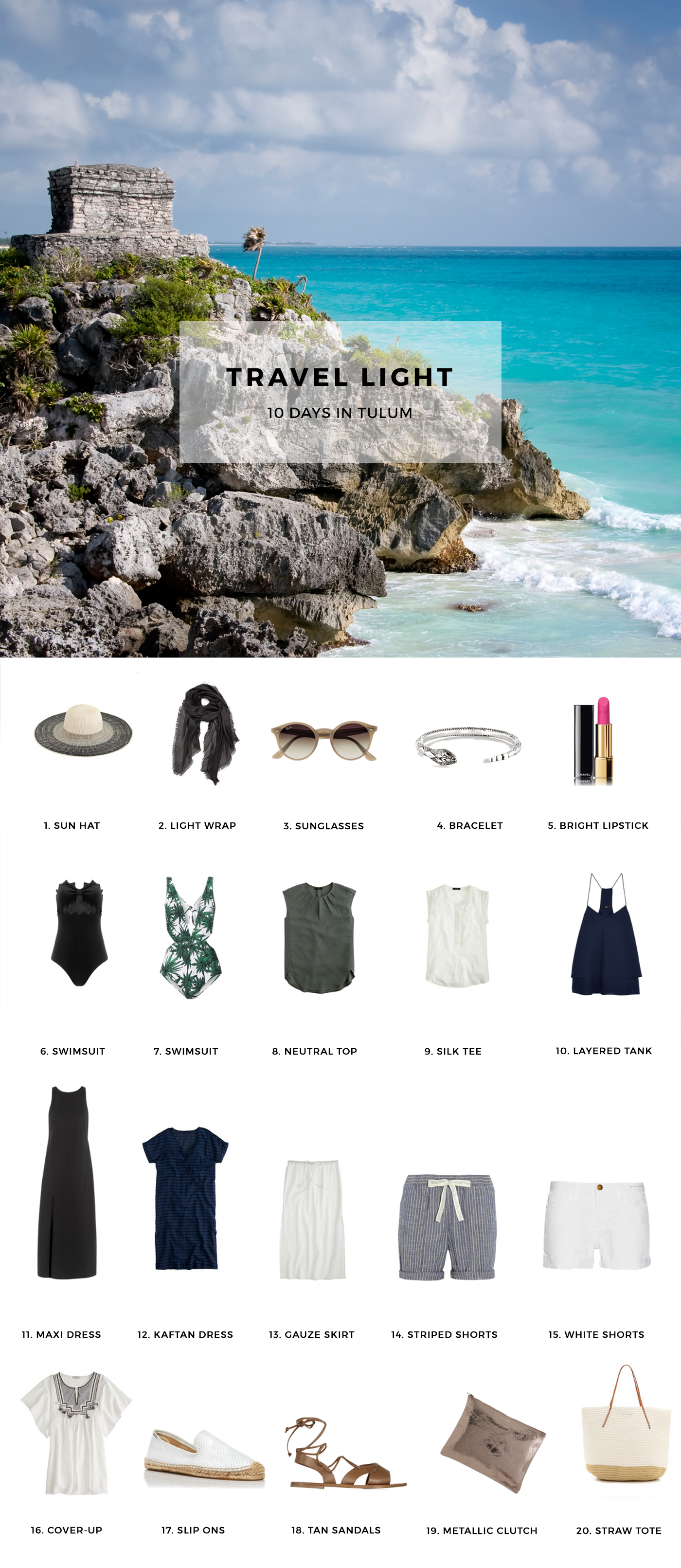 What to Pack for 10 Days in Tulum in a Carry On