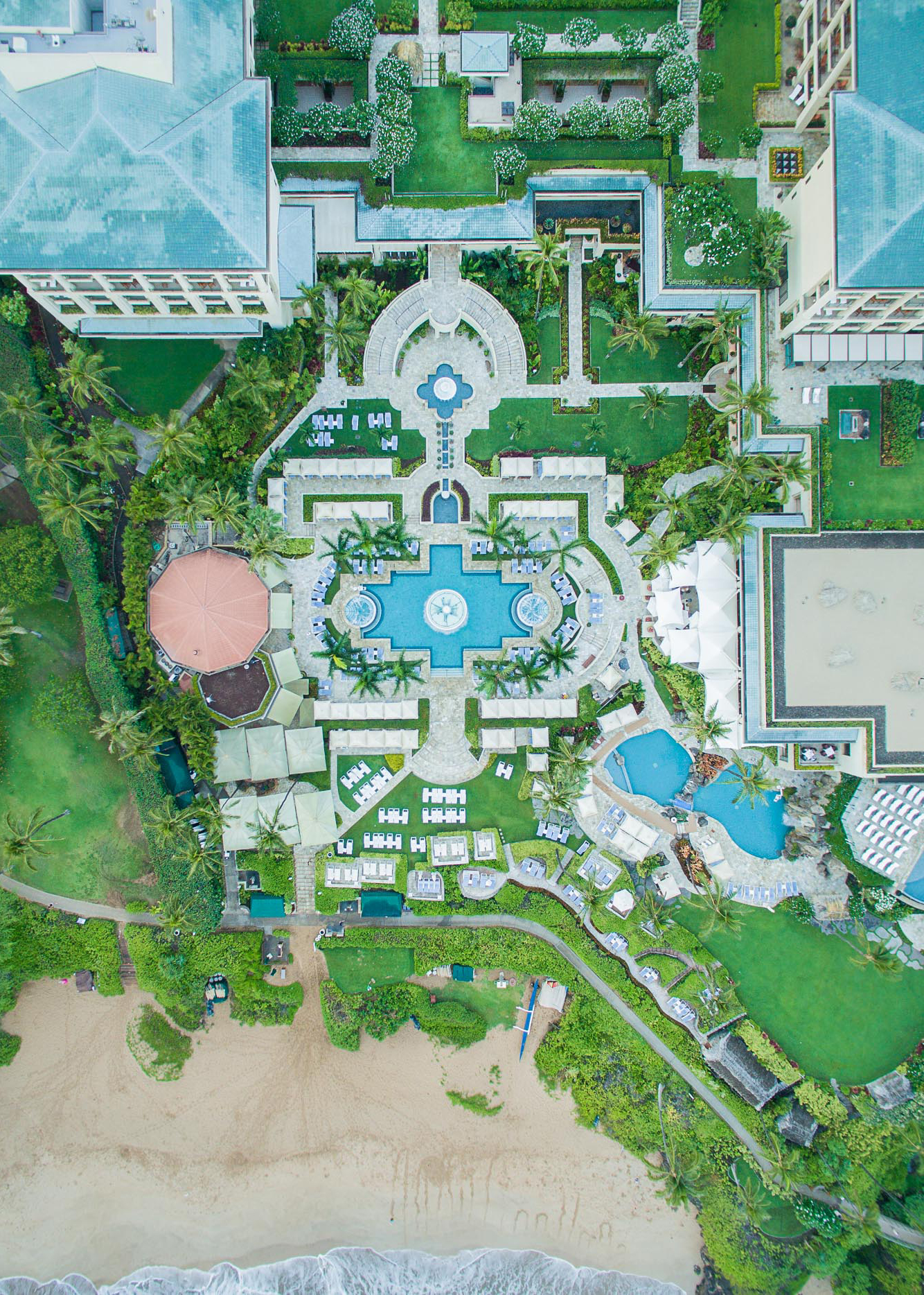 Four Seasons Resort at Maui from above
