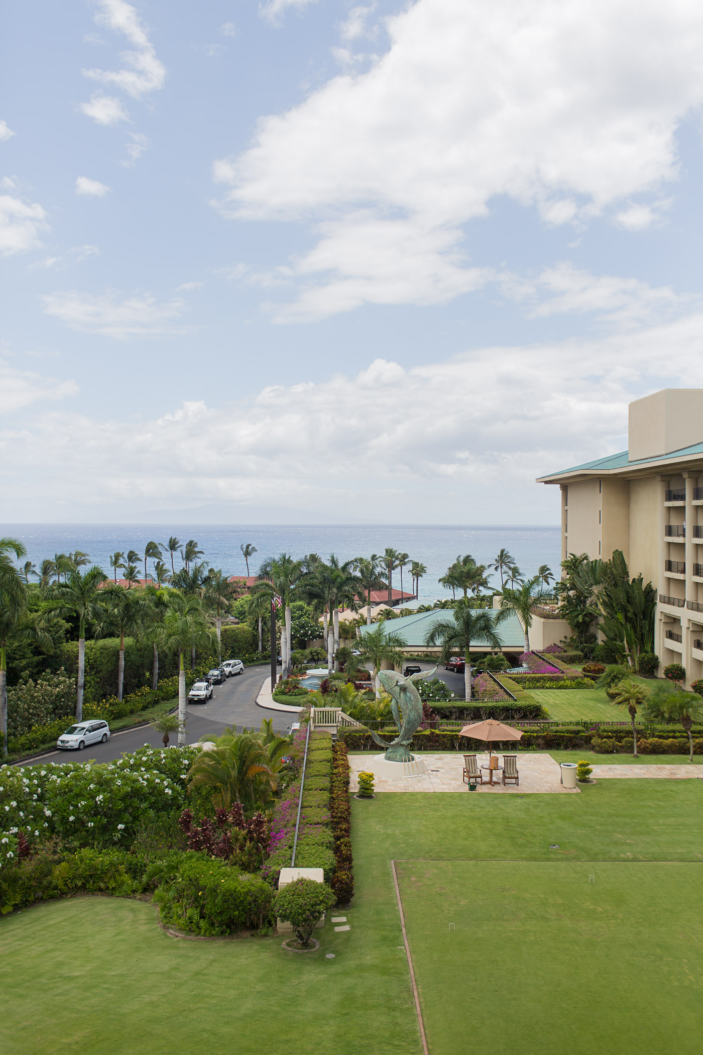 View from an Ocean View Room at Four Seasons Resort Maui at Wailea