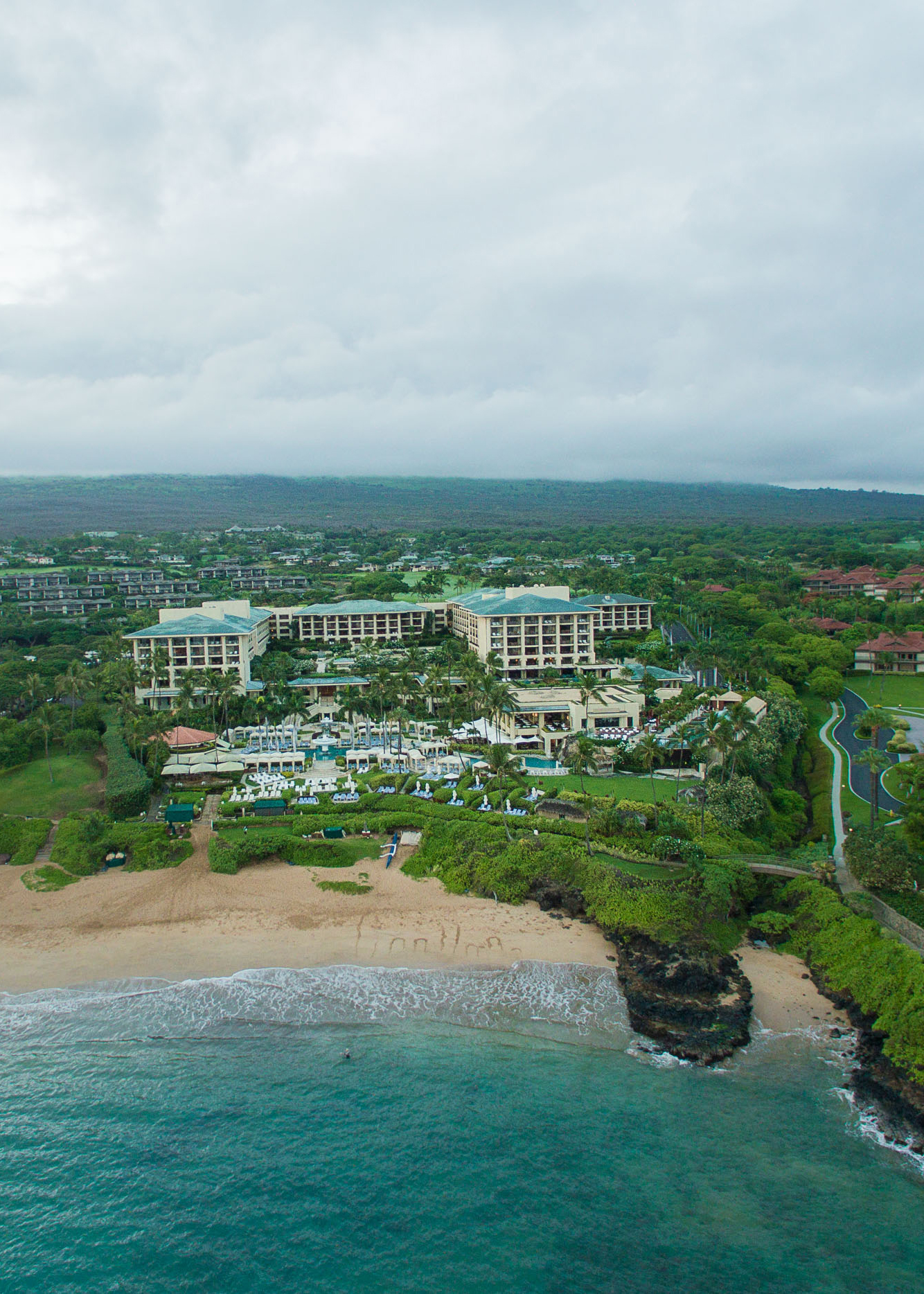 Four Seasons Resort at Maui from above