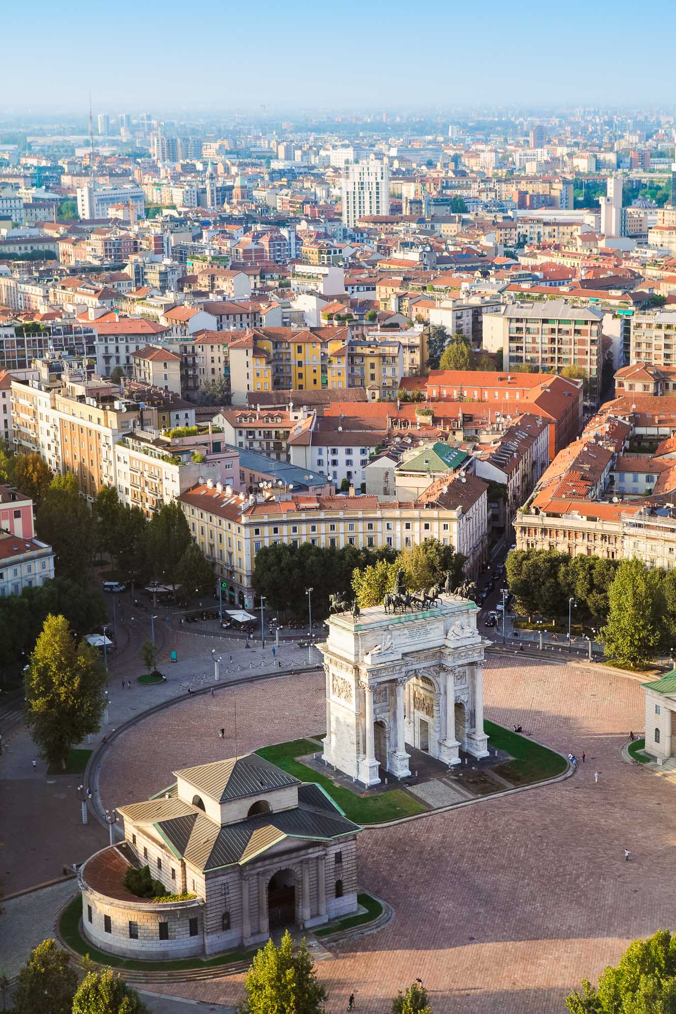 Milan, Italy from above