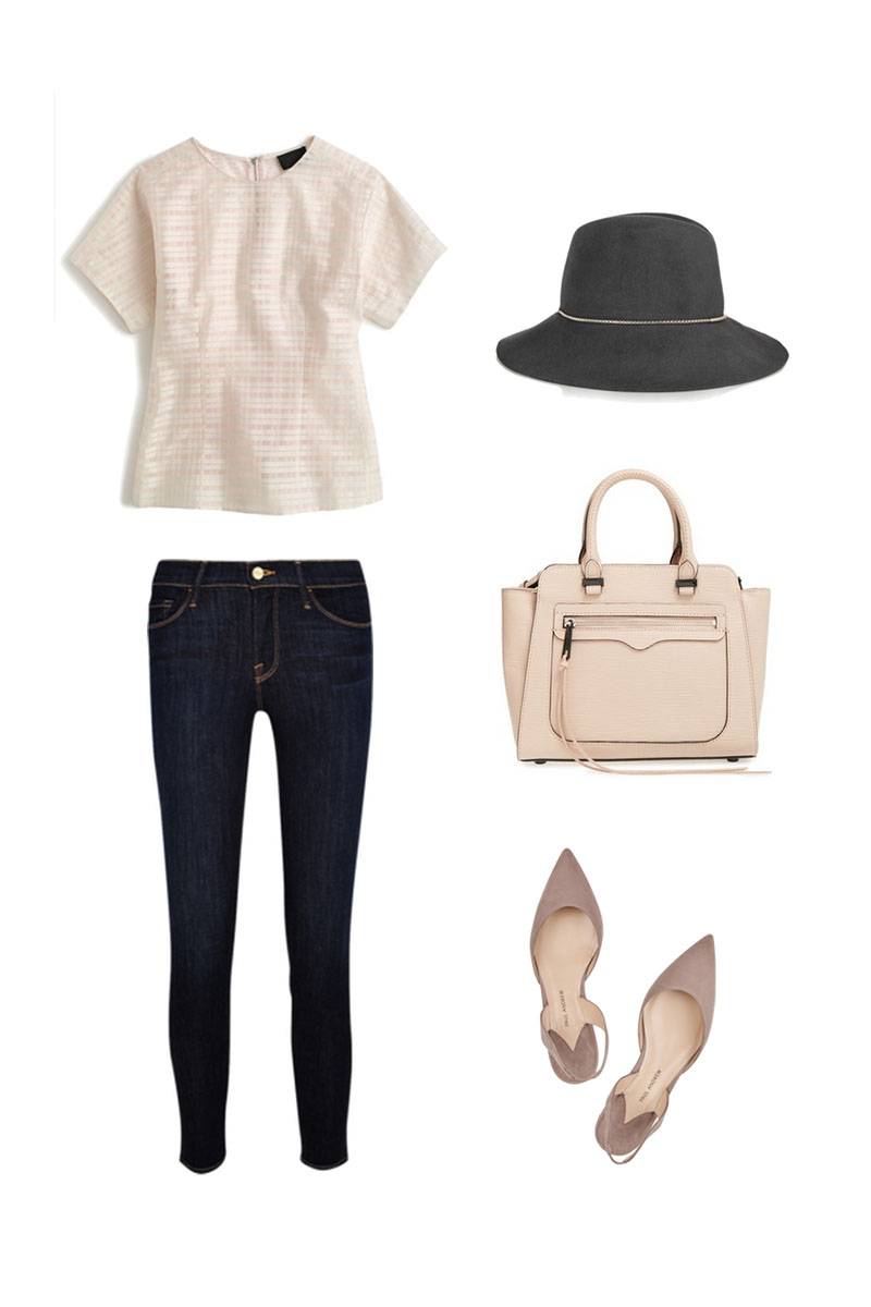 What to wear in Milan, Italy, casual outfit with denim and a textured top. #minimalandchic #minimaloutfit