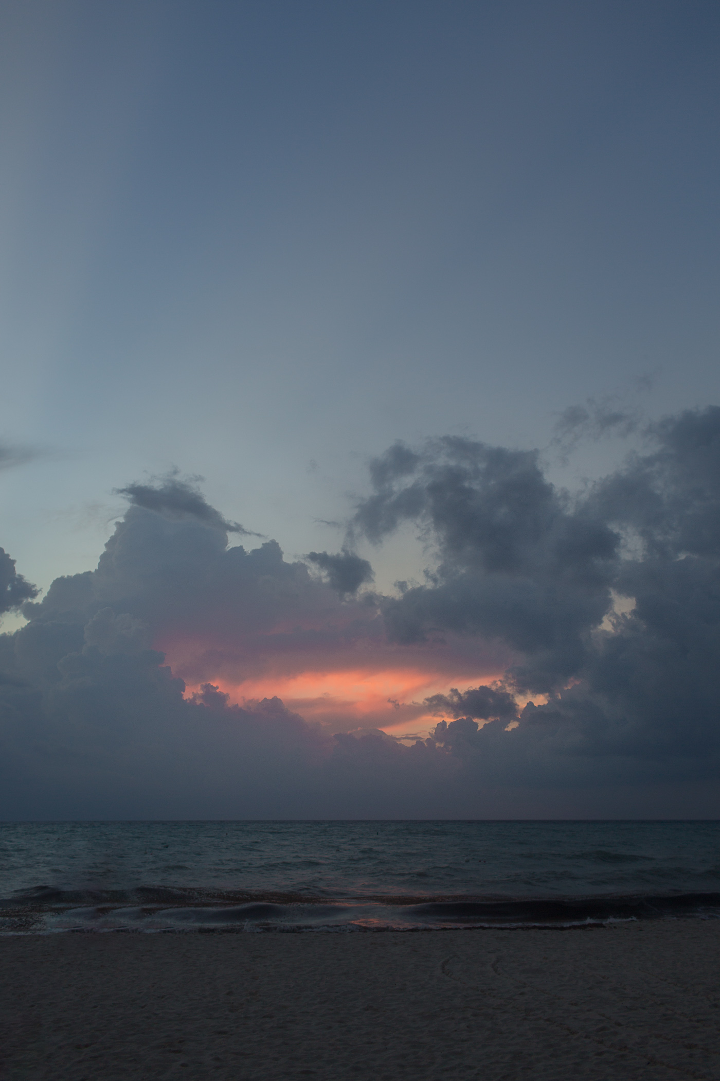 Sunset on Seven Mile Beach in Grand Cayman