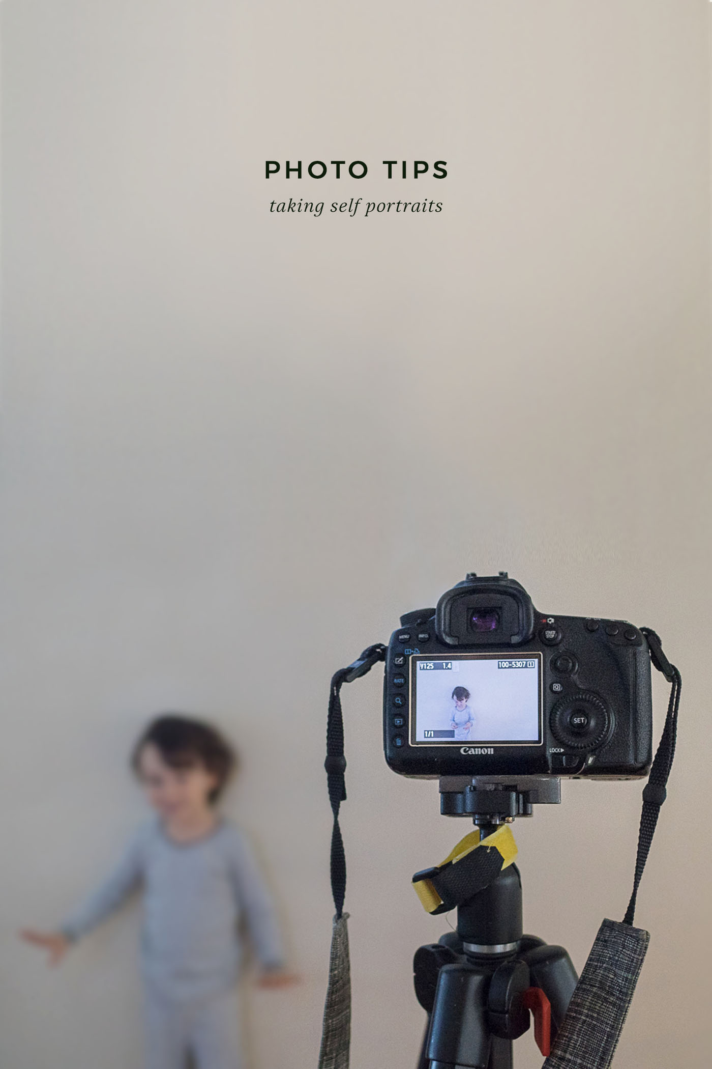 Photo Tips Series - How to take self-portraits (not selfies!). Perfect for DIY holiday photos!