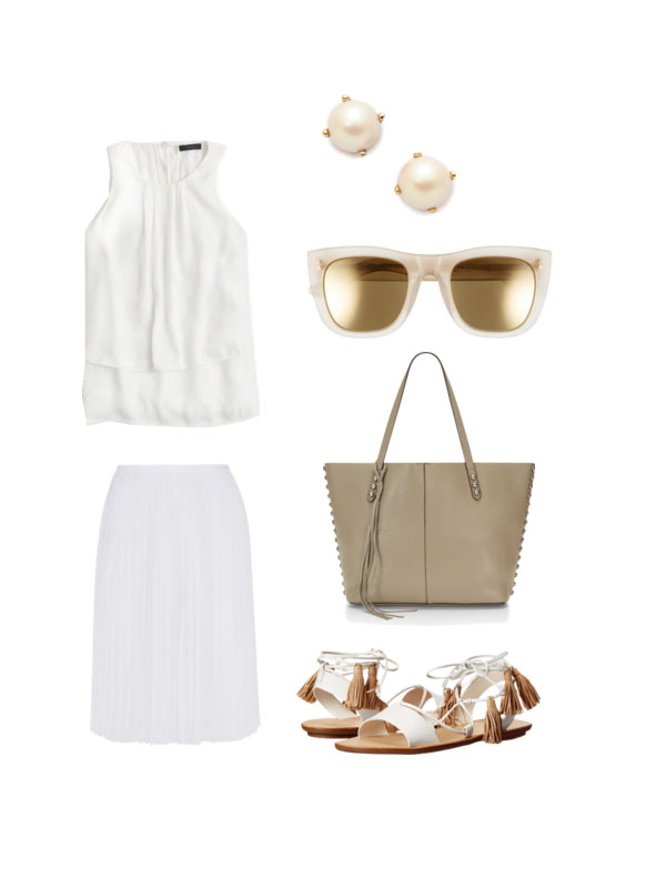 All light colored outfit