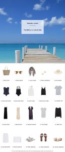 What to pack for Turks & Caicos in the Caribbean. 20 items, 10+ days/outfits, 1 carry on suitcase. #travellight #packingtips #traveltips