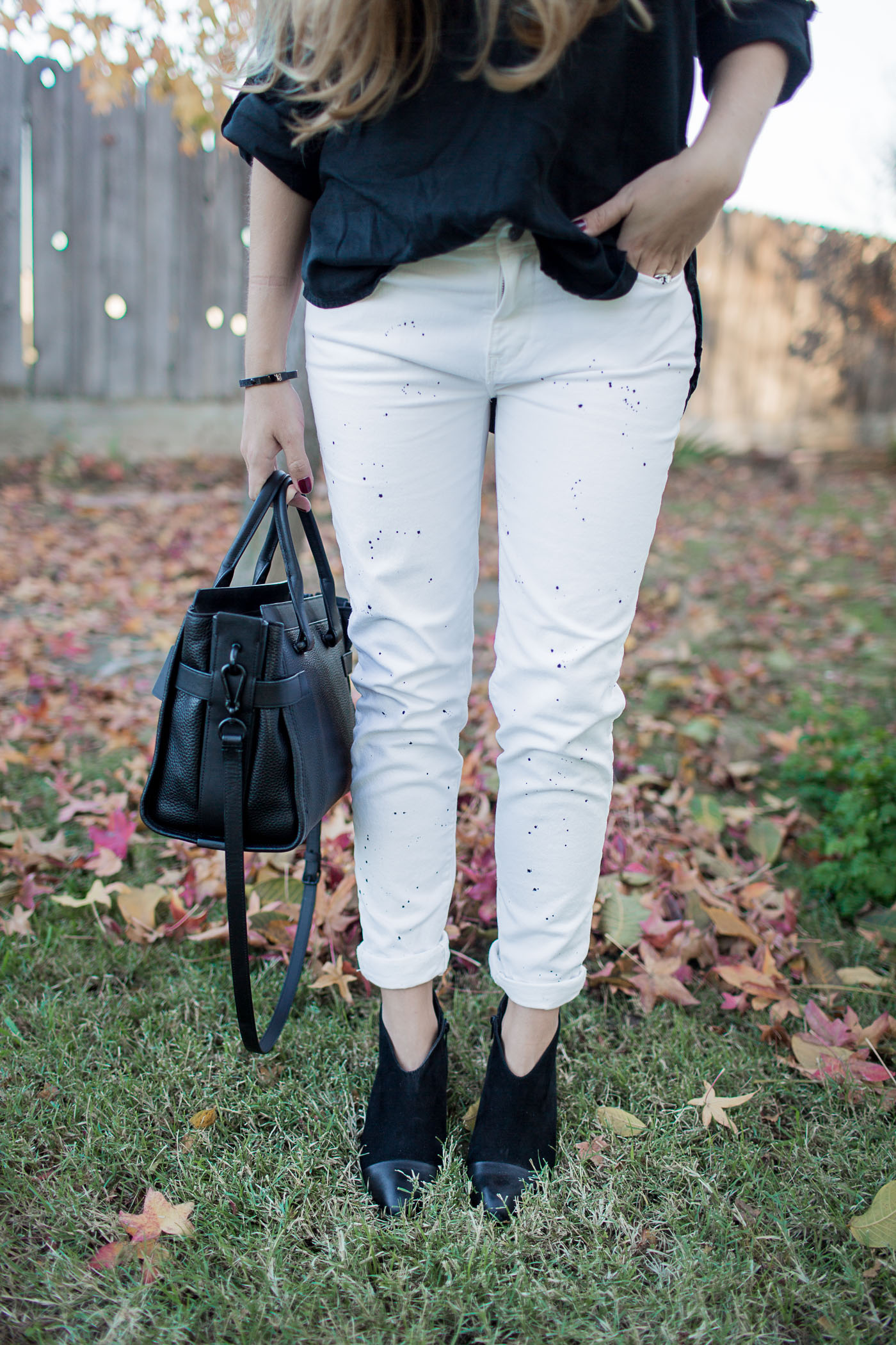 Black and white Thanksgiving outfit
