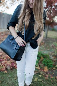 Black and white Thanksgiving outfit