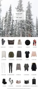 What to pack for a Ski Trip. 20 items, 10+ days/outfits, 1 carry on suitcase. #travellight #packingtips #traveltips