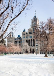Salt Lake City Courthouse in Winter