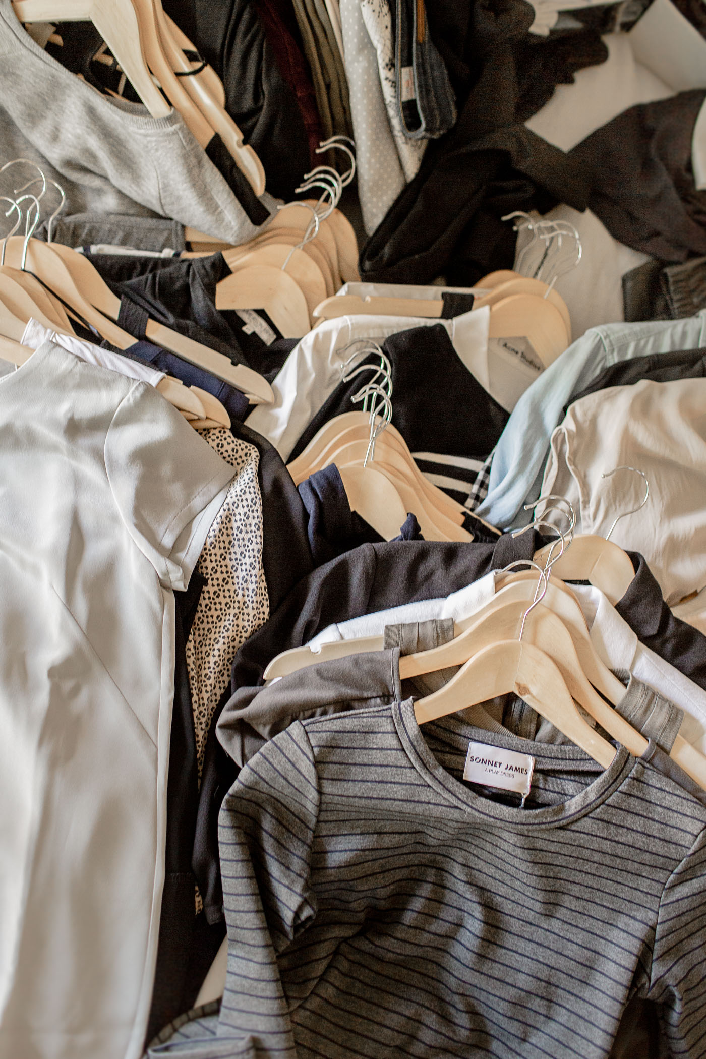 A minimal wardrobe consisting of 35 items for the whole year. Excludes swimwear, activewear, and accessories.