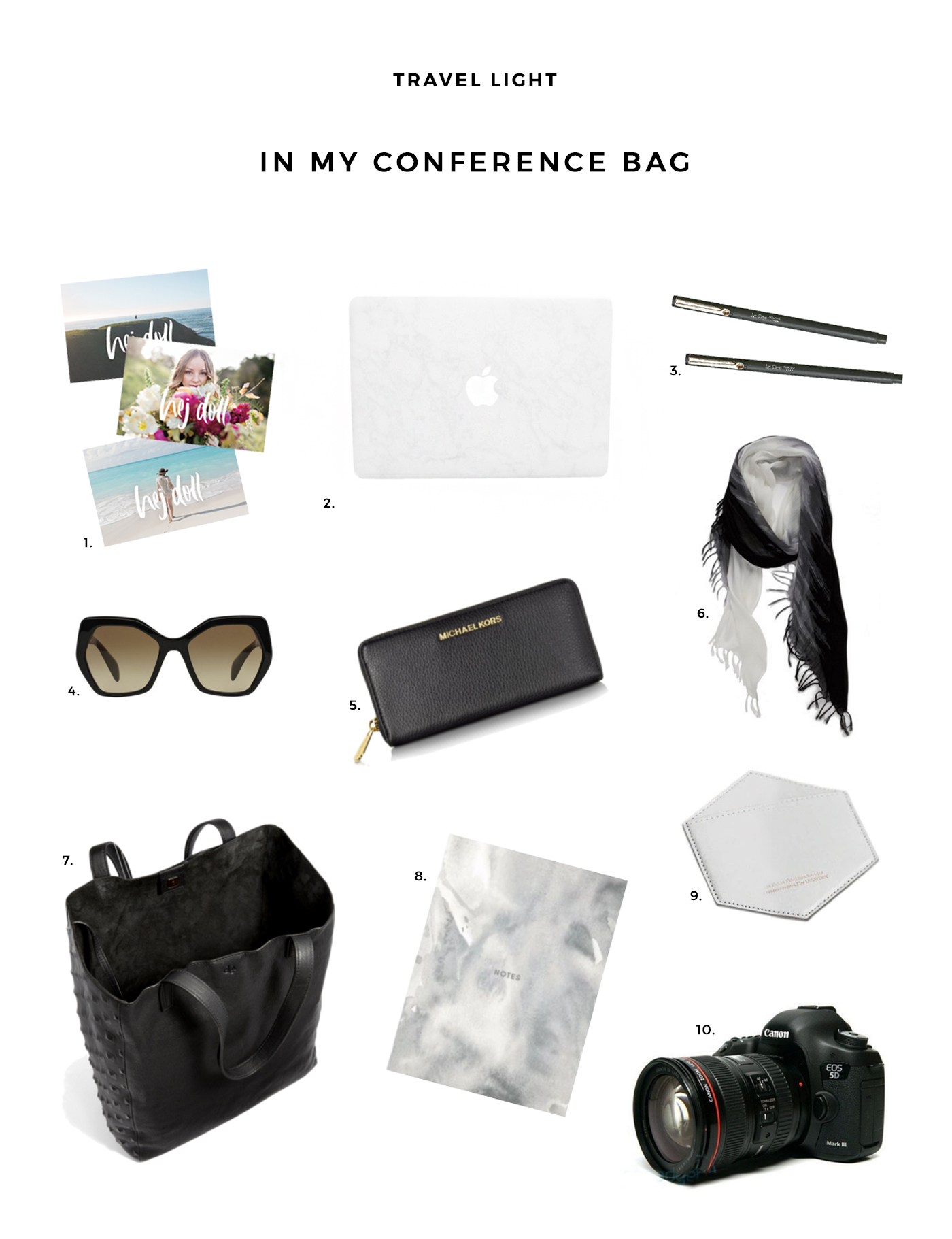 What I'm packing in my conference bag for Alt Summit! Also includes clothing packing list and outfits.
