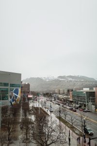 View from Hyatt House in Salt Lake City, Utah