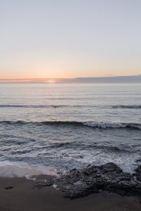 Sunset at Redondo Beach near Half Moon Bay, California