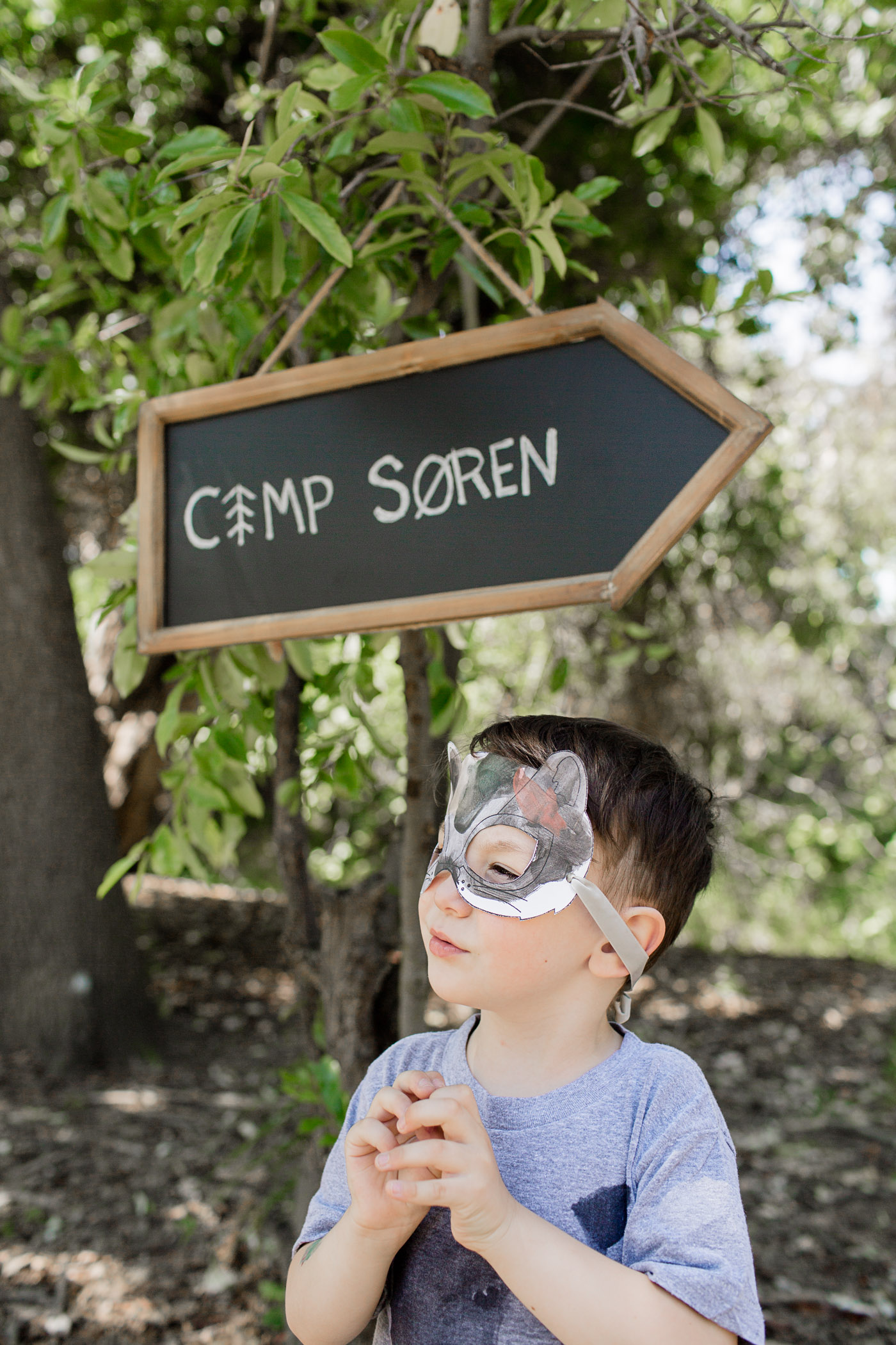 Camp Søren, a 4 year old's nature camp party.