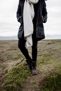 Layered outfit for an Iceland Summer