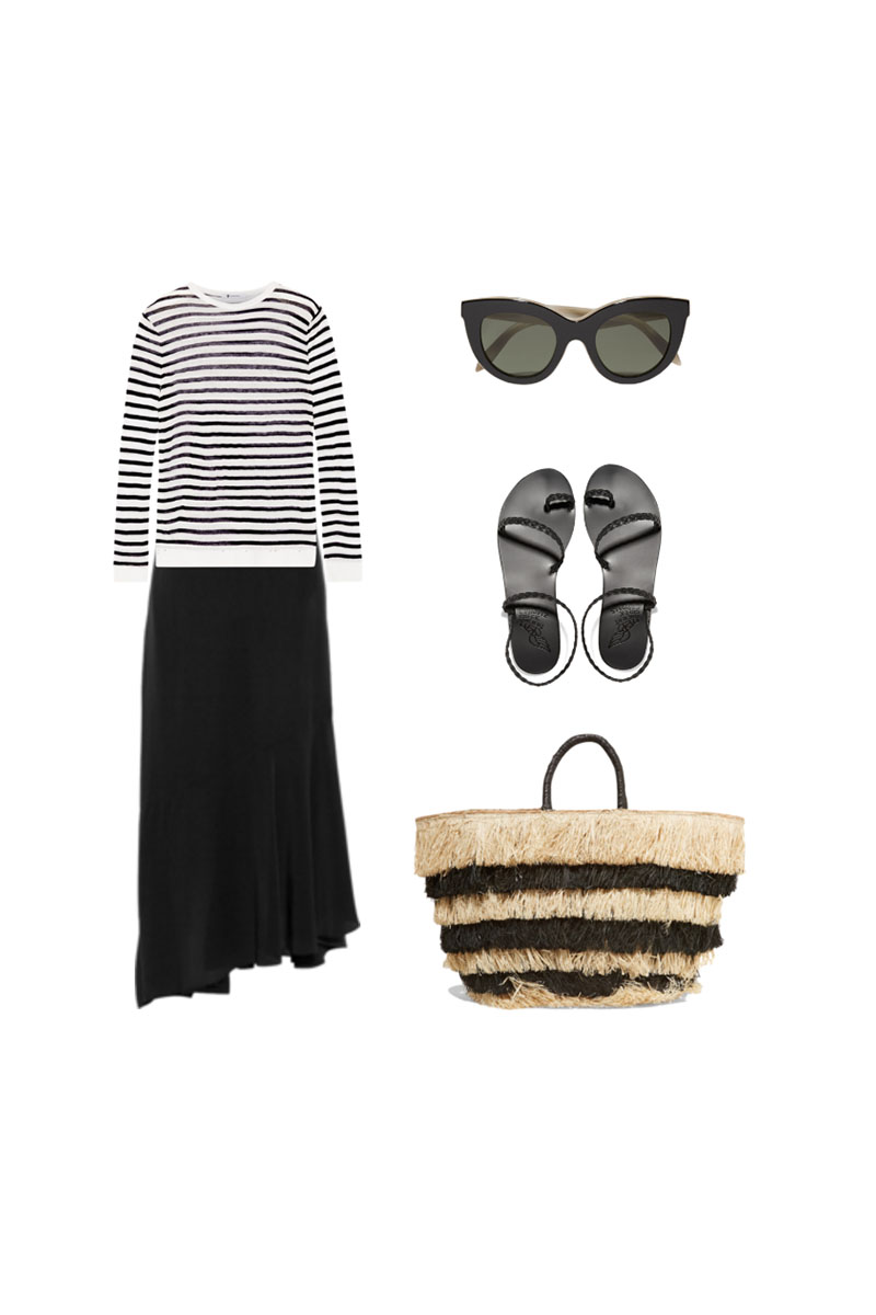Travel outfit, part of a carry-on packing list for the Canary Islands.