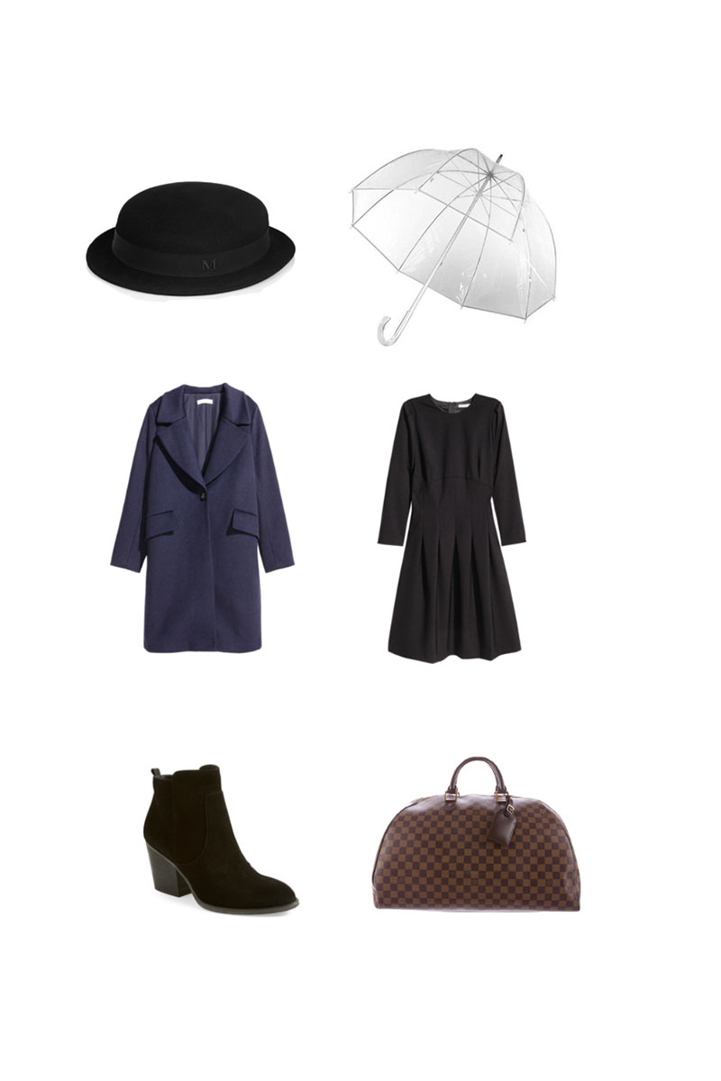 High fashion Halloween, Mary Poppins costume. Easy costumes you can dress up as using your current wardrobe.