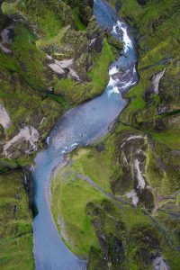 Fjaðrárgljúfur Canyons in Iceland