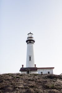 Pigeon Point lighthouse near Pescadero, California