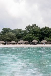Beaches Negril, as seen from the crystal clear waters off the shore.