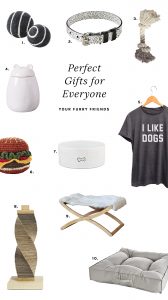 Perfect gifts for stylish and modern pets. Part of a well-curated gift guide for everyone in your life.