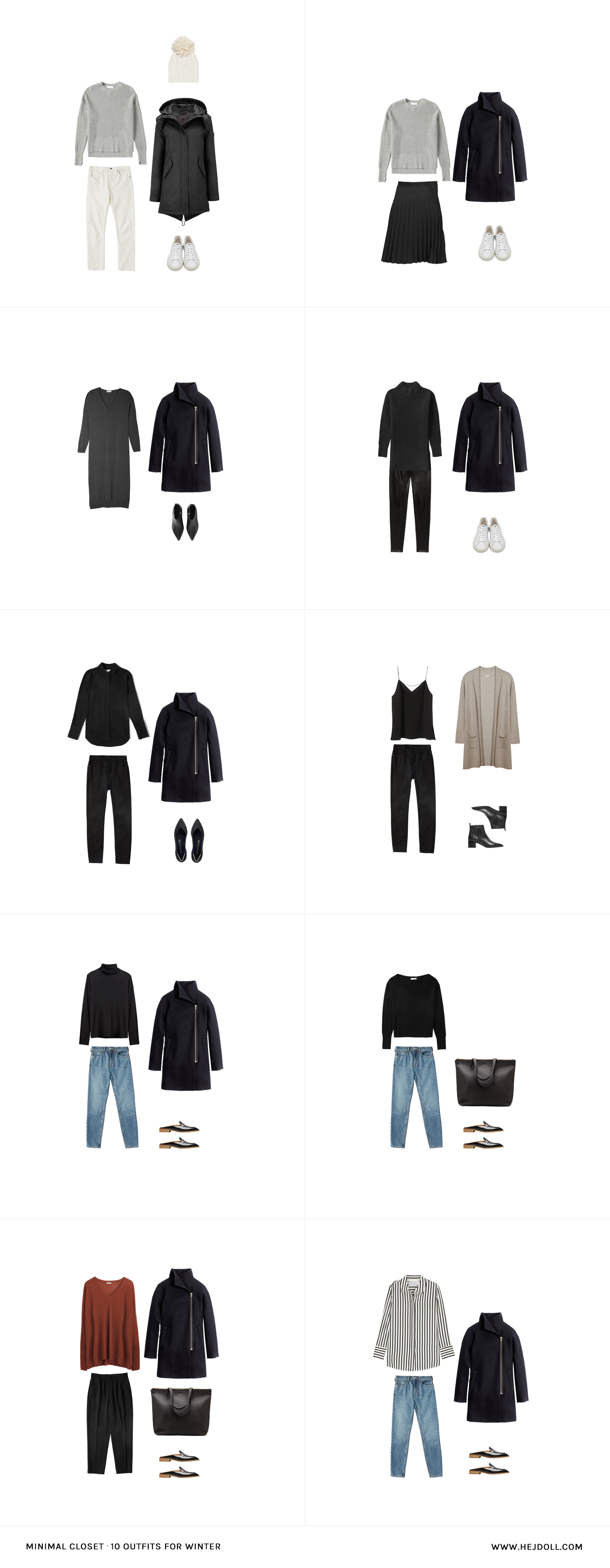 10 Days of Winter Outfits from my minimal closet