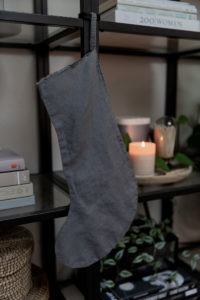Simple DIY Linen Stocking